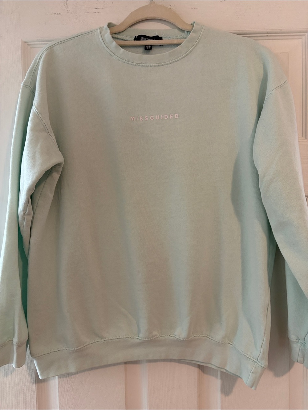Missguided Mint Green Crewneck Sweatshirt